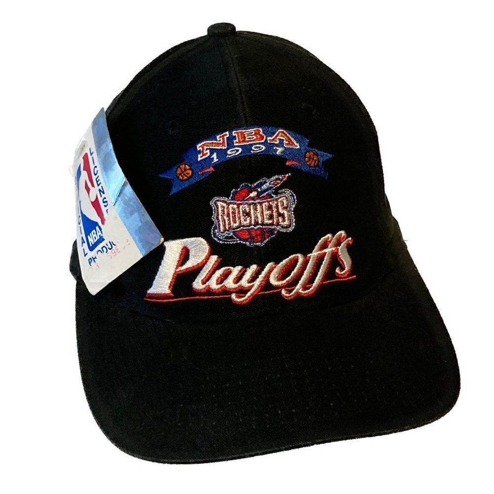 NWT Vintage Houston Rockets 1997 NBA Playoffs Athletic Adjustable Snapback Cap